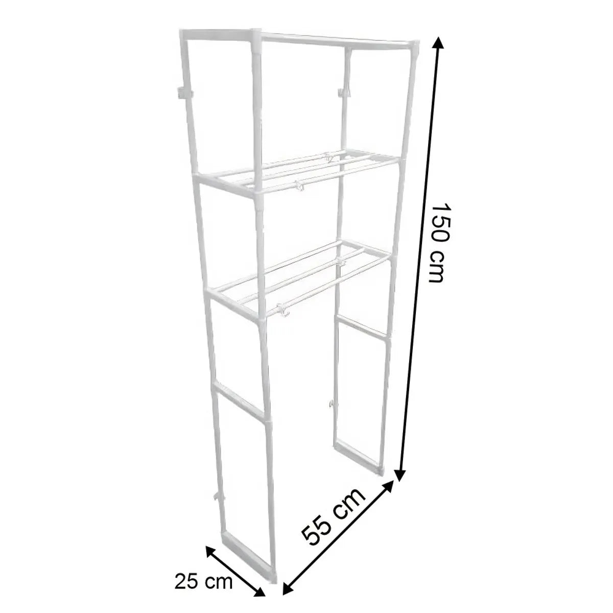 Estante de Baño + Toallero de Pared
