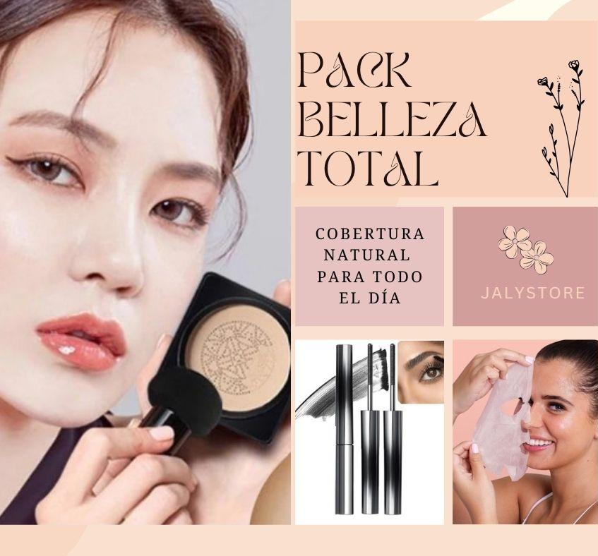 BASE CUSHION + 3 Mascarilla de Colágeno + Rímel GRATIS