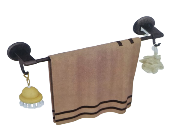 Estante de Baño + Toallero de Pared