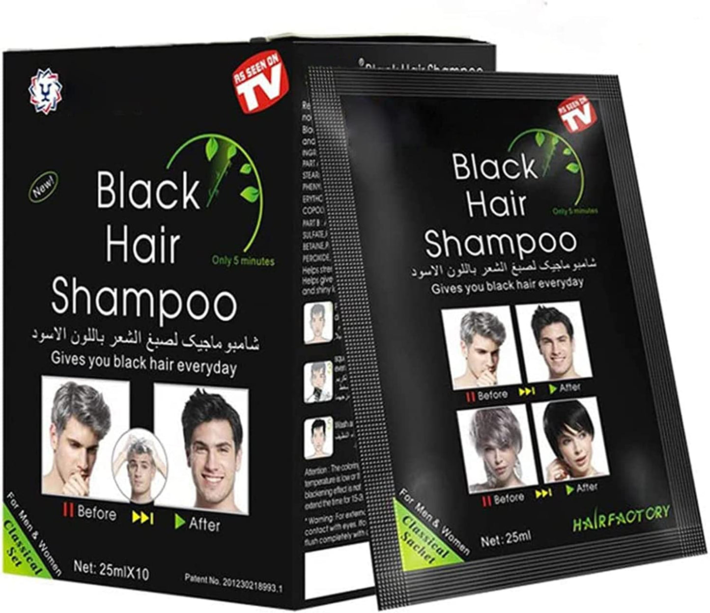 ( 2 x 1 )Tinte Shampoo Cubre Canas